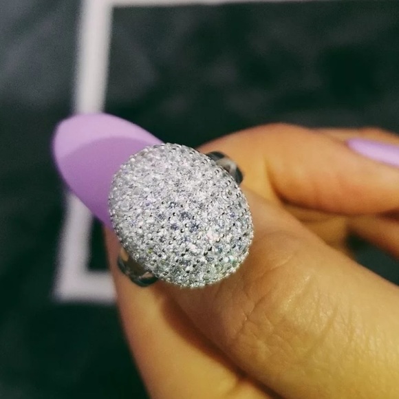 NEW TWILIGHT BELLA SILVER DIAMOND ENGAGEMENT RING - Picture 2 of 8